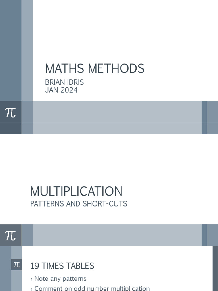 Mental Maths BI | PDF