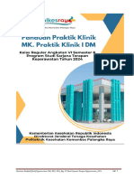 Panduan Praktik Klinik Keperawatan MK. PK I DM - Reg VI Prodi Sarjana Terapan Keperawatan - 2024
