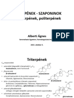 Triterpnek Szaponinok Tetraterpenek2015