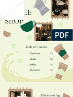 Coffee Shop Warm Company Profile Presentation Green Variant