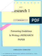 Formatting Guidelines L3
