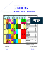 Rozvrh - VIII Tå - 2023 2