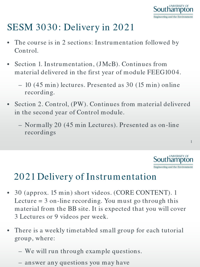 SESM3030: Instrumentation & Control | PDF | Analog To Digital Converter ...