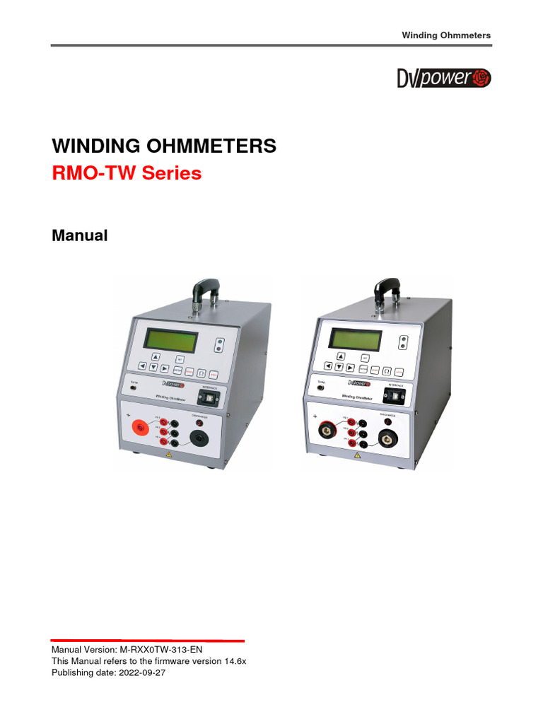 Manual Rmo TW M Rxx0tw 313 en | PDF | Electric Power | Computer Engineering