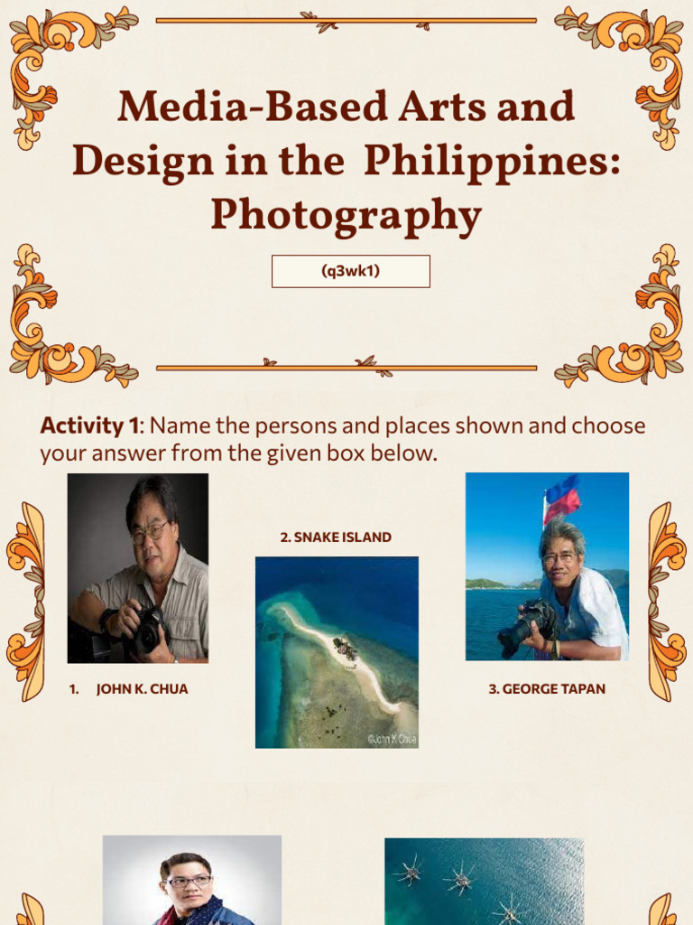 G10 MediaBased Arts and Design in The Philippines Photography