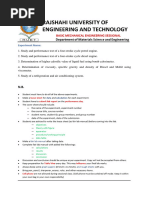 Basic Mechanical Engineering Sessional