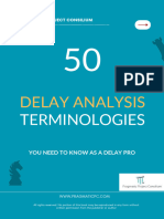 50 Delay Analysis Terminologies