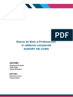 Starea de Bine A Profesorului - O Calatorie Constienta