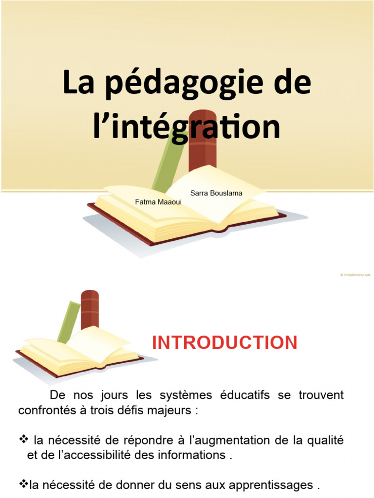 Pédagogie de l'intégration en éducation | PDF | Compétence (Ressources ...