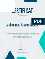 Sertifikat Mikrotik Muhammad Arkaan Nabila