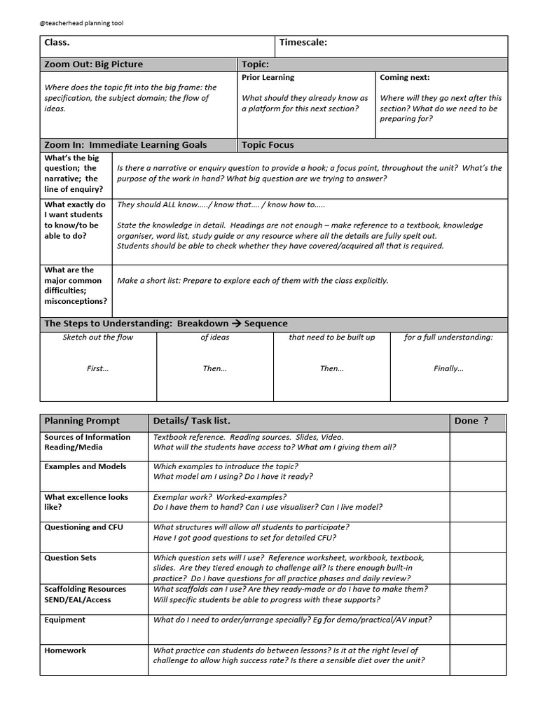 Comprehensive Lesson Planning Guide | PDF | Learning | Knowledge
