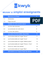 Mode Emploi Enseignant Kwyk