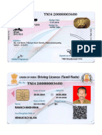 Driving Licence (Tamil Nadu) : Ramachandhiran