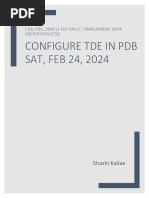 Configure TDE in PDB