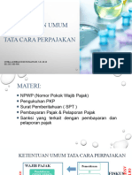 Ketentuan Umum Perpajakan (Kup)