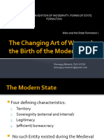 Lecture: The Changing Art of War and The Birth of The Modern State 1