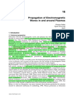 InTech-Propagation of Electromagnetic Waves in and Around Plasmas