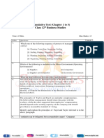 Cumulative Class Test B.STD Class Xii Chapter 1-5