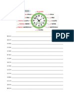 A Que Hora Actividades Del Dia y El Horario Escola Actividades y Juegos Hoja de Trabajo 118505