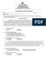 3rd QUARTER TEST - ENGLISH GRADE 5