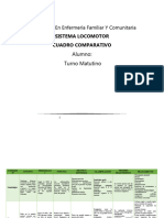 Cuadro Comparativo Del Sistema Locomotor