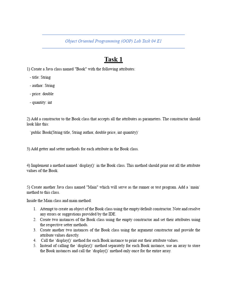 JAVA OOP Questions (Hashmap and Hashsets) PDF Method