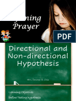 Directional and Non Directional Hypothesis ppt.1
