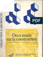 Deux Essais Sur La Construction