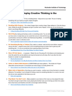 Ways To Deploy Creative Thinking in The Moment