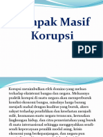 Dampak Masif Korupsi