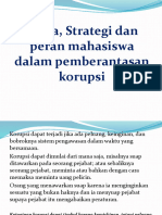 Upaya, Strategi Dan Peran Mahasiswa Dalam Pemberantasan Korupsi