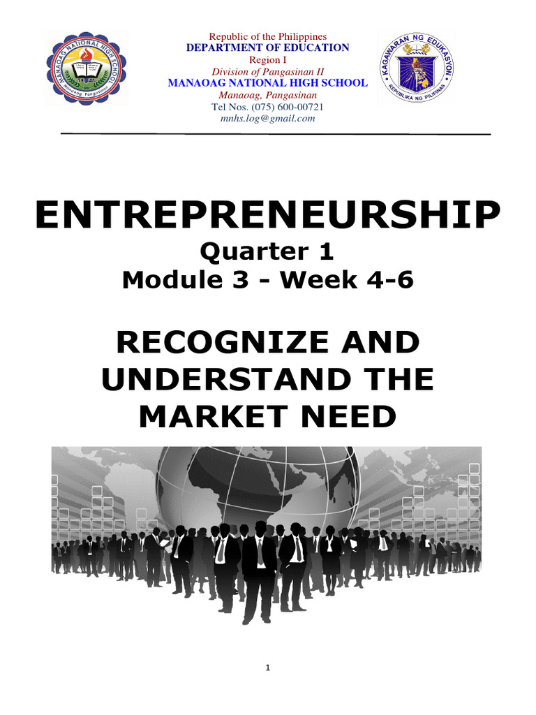Entrepreneurship Q1 - WK4 6 | PDF | Market Segmentation | Marketing