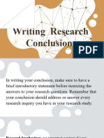 Writing Research Conclusion