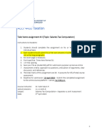 Take Home Exercise No 4 - Salaries Tax Computation (2023S)