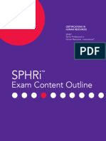 HRCI SPHRi Exam Content Outline 2024