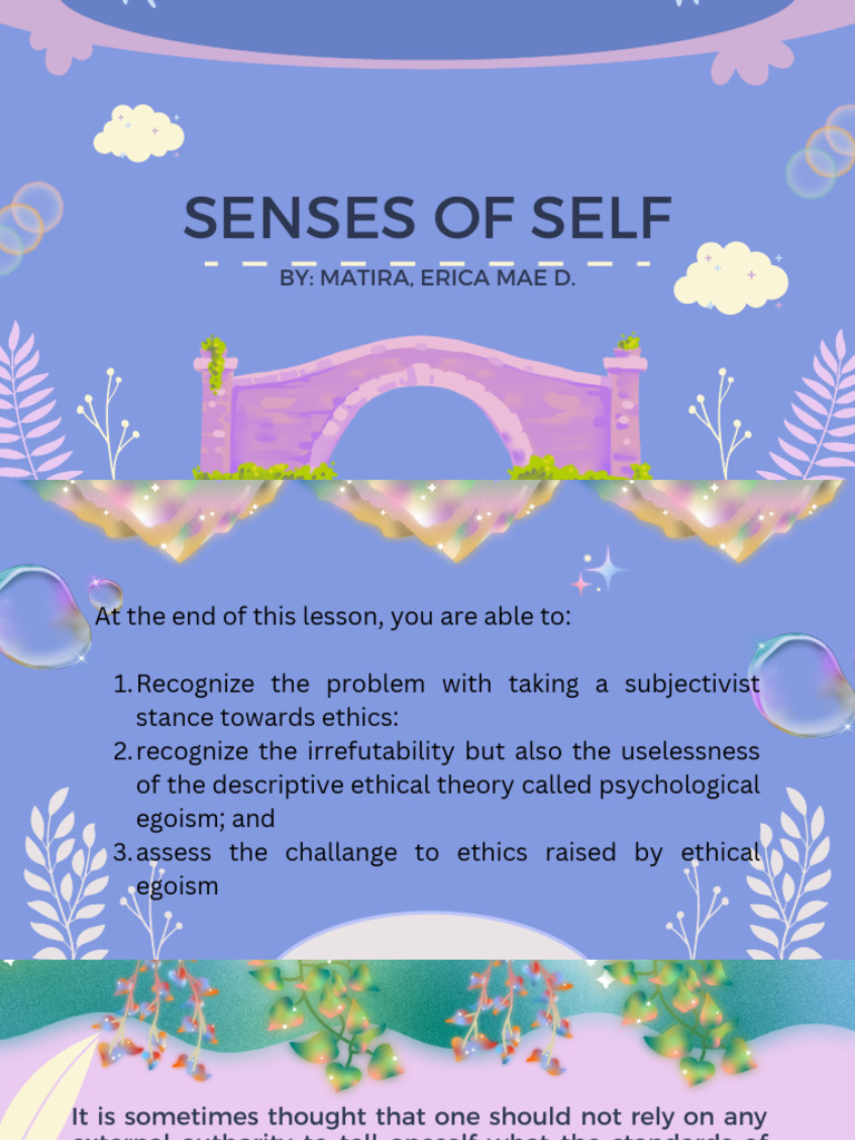 Senses of Self | PDF | Motivation | Motivational
