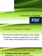 Corrosion of Metals