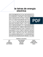 Sopa de Letras de Energía Electrica