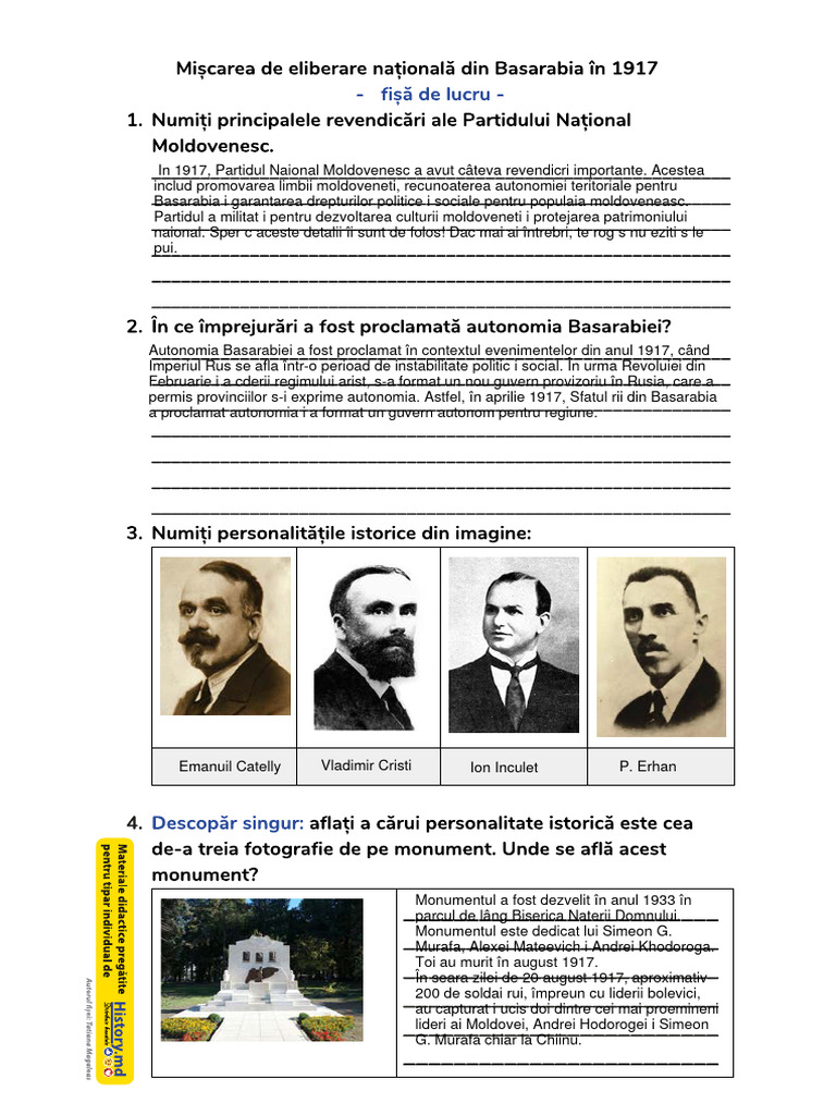 FISA - Mișcarea de Eliberare Națională Din Basarabia Și Transnistria În ...