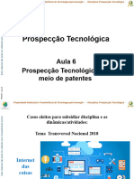 Prosp-AULA 06 - Prospecção Tecnológica Por Meio de Patentes Mar-2018