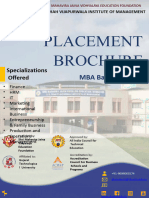 Placement Brochure MBA Batch 14
