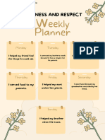 Beige Modern Weekly Planner