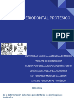 Análisis Periodontal Prótesis