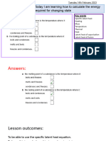 JS Specific Latent Heat KS3