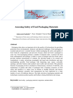Assessing Safety of Food Packaging Mater