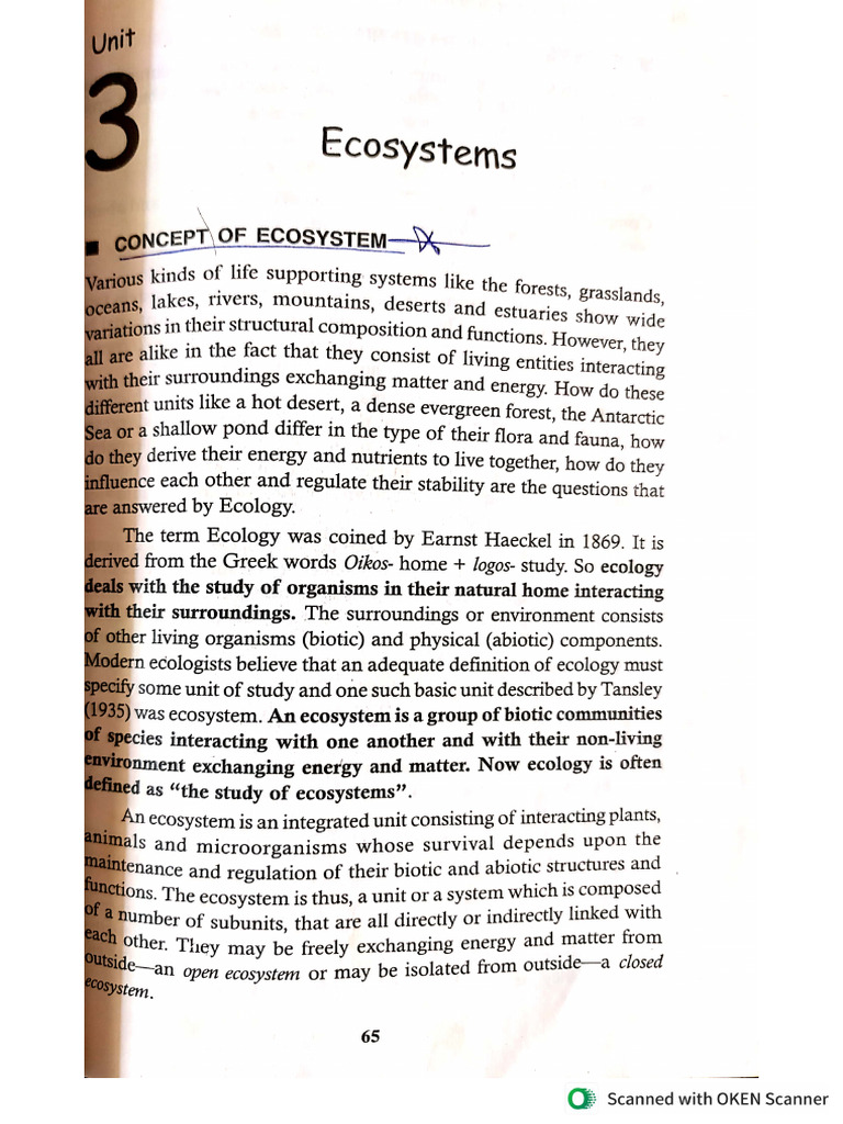 Ecosystem, Bio-Diversity, Environment Pollution | PDF