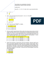 Paket Soal Latihan Us Matematika Umum 2022-2023 (MGMP Mat Dki)