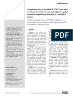 Complementarity of Modified NUTRIC Score With