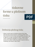 Izrada Tiskovne Forme U Plošnom Tisku