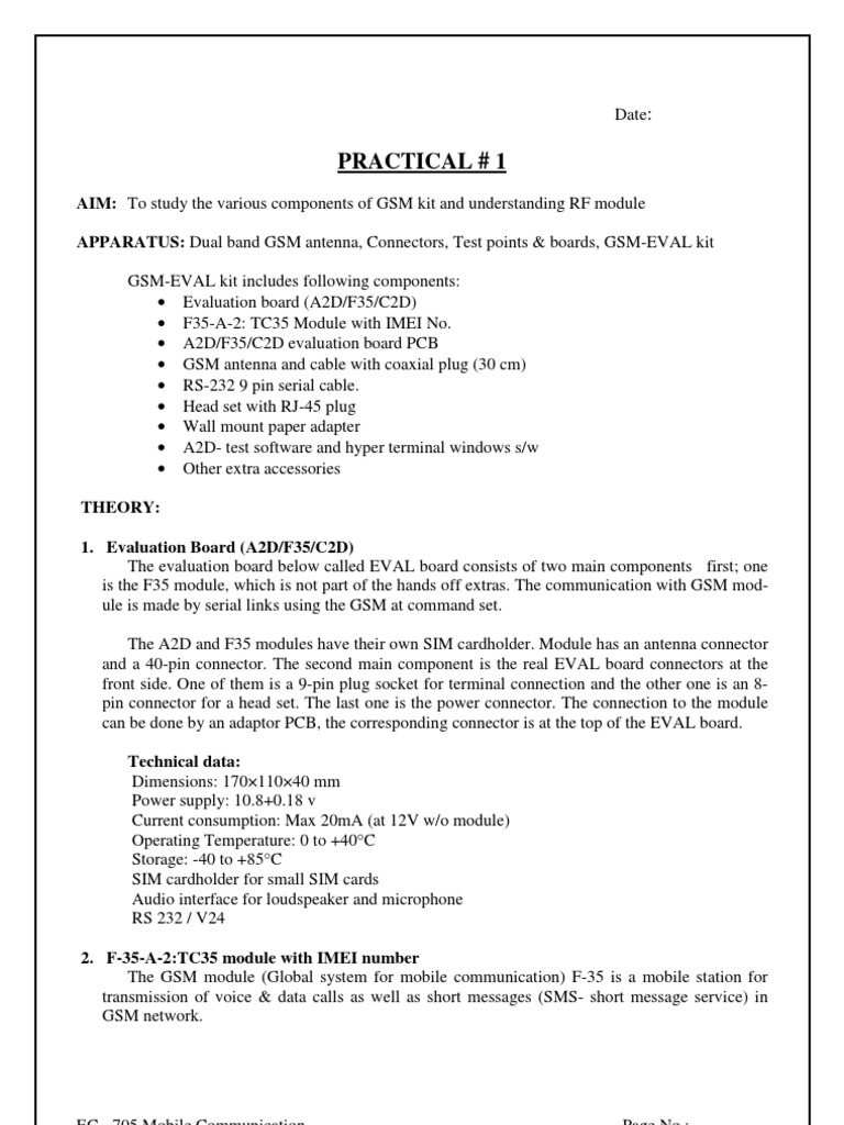 Mobile Lab Manual PDF Short Message Service